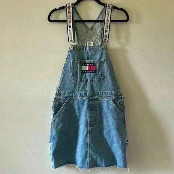 Vintage Tommy Jeans x Looney Tunes Overalls SZ S - Picture 1 of 10